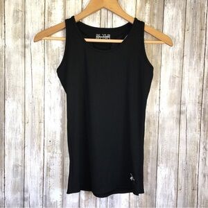 Under Armor Kids Black Ribbed Tank